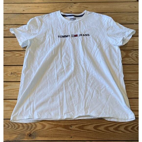 Tommy Hilfiger Other - Tommy Jeans Logo T Shirt Size Large Men’s White